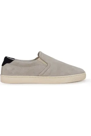 Brunello Cucinelli Buty, Mężczyzna, Szary, 43 EU, Szary Skórzany Sneaker Klasyczny Styl