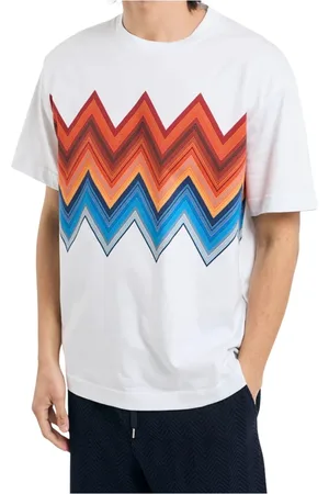 Missoni Koszulki, Mężczyzna, Biały, S, Stylowe T-shirty i Pola