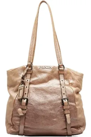 Prada Pre-owned, Kobieta, Beżowy, ONE SIZE, Skóra, Pre-owned Leather totes
