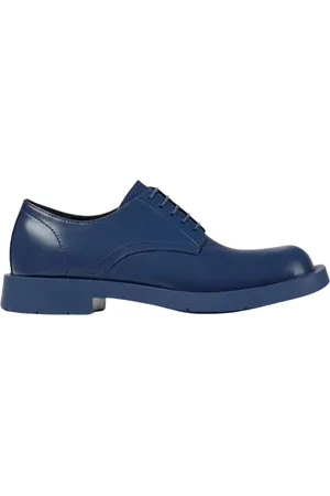Camper Buty, Mężczyzna, Niebieski, 36 EU, Niebieskie Buty Brogue ze Skóry