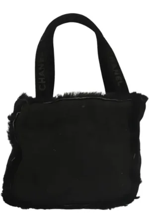 CHANEL Pre-owned, Kobieta, Czarny, ONE SIZE, Wełna, Pre-owned Wool handbags