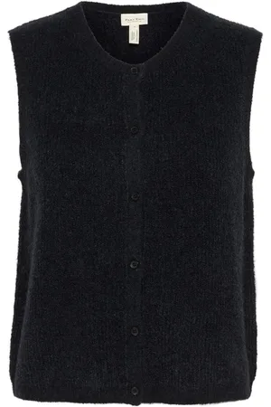 Part Two Swetry, Kobieta, Niebieski, XS, Wełna, Miękki Sweter Dark Navy