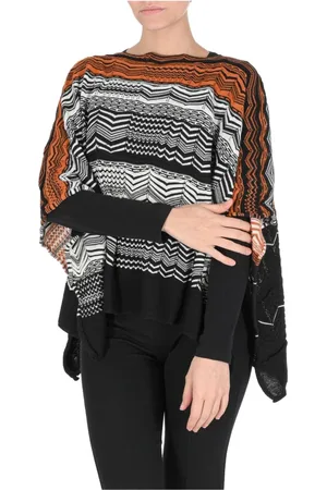 Missoni Kurtki, Kobieta, Wielobarwność, ONE SIZE, Stylowy Wełniany Płaszcz