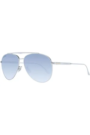 Longines Akcesoria, Mężczyzna, Szary, ONE SIZE, Złote Okulary Aviator Niebieski Gradient