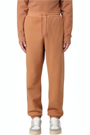 Saint Laurent Spodnie, Mężczyzna, brązowy, L, Brązowe Spodnie Relaxed Fit z Dżerseju