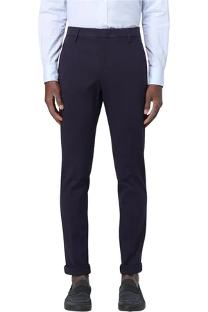 Dondup Spodnie, Mężczyzna, Niebieski, W28, Szare Spodnie Slim Fit