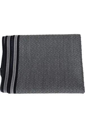 Missoni Akcesoria, Mężczyzna, Szary, ONE SIZE, Wełna, Elegancki szary wełniany szal z charakterystycznymi paskami