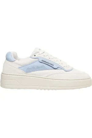 Copenhagen Shoes Buty, Kobieta, Biały, 37 EU, Białe Sneakersy z Unikalnymi Przeszyciami