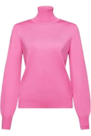 ESPRIT Swetry, Kobieta, Różowy, L, Różowy Damski Stylowy Element Modowy