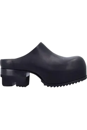Rick Owens Buty, Kobieta, Czarny, 40 EU, Czarne Skórzane Buty wsuwane