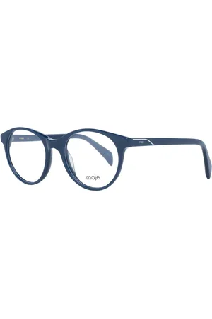 Maje Akcesoria, Kobieta, Niebieski, ONE SIZE, Niebieskie Okulary Optyczne Damskie Styl Okrągły