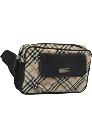 Burberry Pre-owned, Kobieta, Beżowy, ONE SIZE, Pre-owned Canvas crossbody-bags