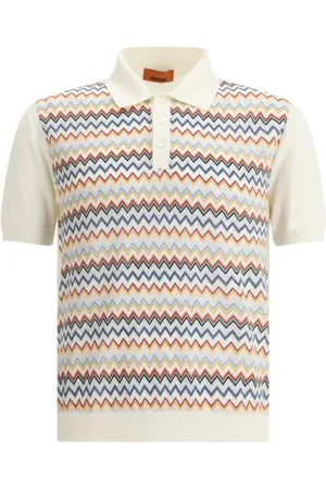 Missoni Koszulki, Mężczyzna, Wielobarwność, S, Zig Zag Sweter Polo