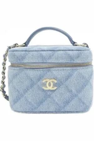 CHANEL Pre-owned, Kobieta, Niebieski, ONE SIZE, Denim, Pre-owned Denim chanel-bags