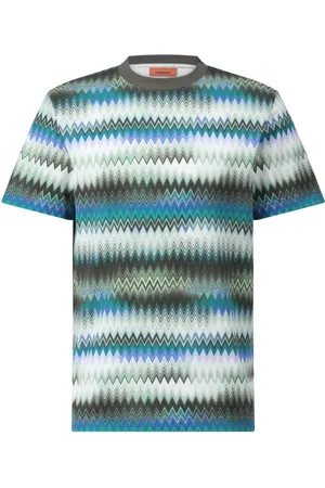 Missoni Koszulki, Mężczyzna, Wielobarwność, S, T-shirt z falbanami na luzie