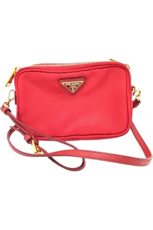 Prada Pre-owned, Kobieta, Czerwony, ONE SIZE, Nylon, Pre-owned Nylon prada-bags