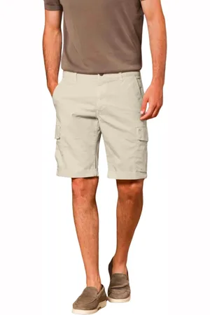 Masons Szorty, Mężczyzna, Beżowy, 2XL, Bawełna, Slim Fit Cargo Bermuda Shorts