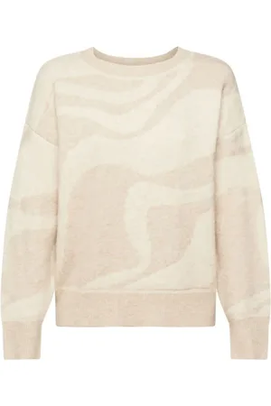 ESPRIT Swetry, Kobieta, Beżowy, L, Bawełna, Uniwersalne Bluzy i Swetry