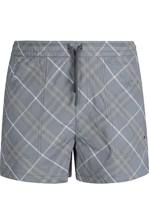 Burberry Szorty, Mężczyzna, Szary, L, Nylon, Ubranie Morskie Kąpielowe