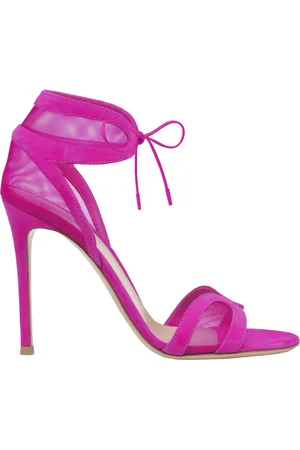 Gianvito Rossi Buty, Kobieta, Różowy, 36 EU, Zamsz, Różowe Zamszowe i Tkaninowe Buty