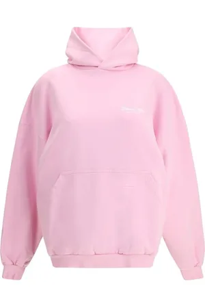 Balenciaga Bluzy, Kobieta, Różowy, M, Len, Urban Logo Hoodie