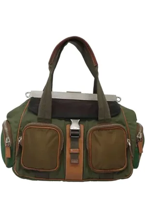Prada Pre-owned, Kobieta, Zielony, ONE SIZE, Nylon, Pre-owned Nylon prada-bags