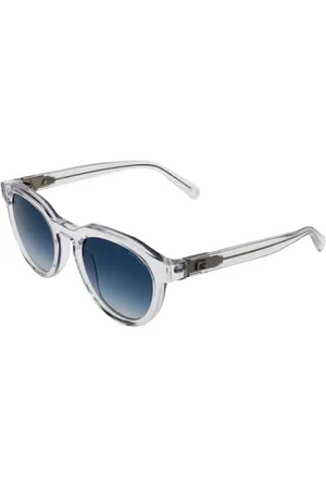Guess Akcesoria, unisex, Szary, ONE SIZE, Przezroczyste okulary przeciwsłoneczne męskie niebieski gradient