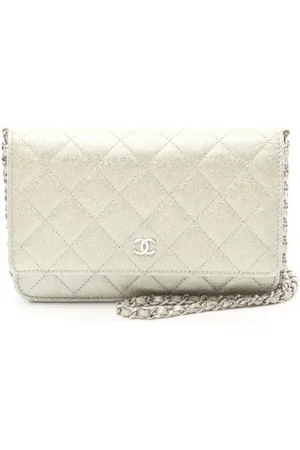 CHANEL Pre-owned, Kobieta, Szary, ONE SIZE, Skóra, Pre-owned Leather crossbody-bags