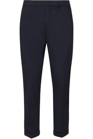 FAY Spodnie, Mężczyzna, Niebieski, W33, Niebieskie Spodnie Slim Fit