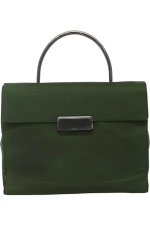 Prada Pre-owned, Kobieta, Zielony, ONE SIZE, Nylon, Pre-owned Nylon handbags