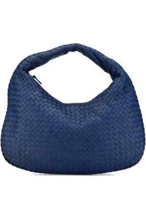 Bottega Veneta Pre-owned, Kobieta, Niebieski, ONE SIZE, Skóra, Pre-owned skórzane torby na ramię