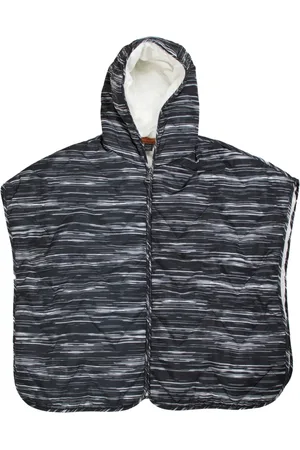 Missoni Kurtki, Kobieta, Szary, ONE SIZE, Nylon, Plama wzór kaptur Cape