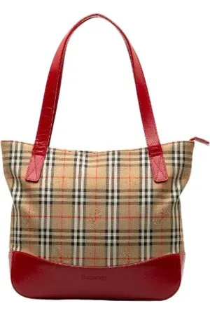 Burberry Pre-owned, Kobieta, Beżowy, ONE SIZE, Skóra, Pre-owned Leather totes