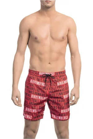 Bikkembergs Stroje kąpielowe, Mężczyzna, Czerwony, 2XL, Męska Kolekcja Stroje Kąpielowe Wiosna/Lato