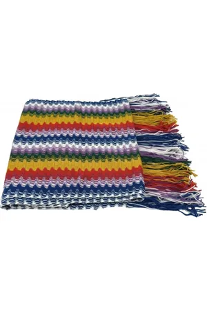 Missoni Akcesoria, Kobieta, Wielobarwność, ONE SIZE, Wielokolorowy Szal Damski z Wełny