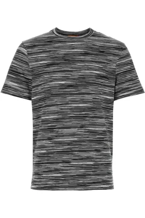 Missoni Koszulki, Mężczyzna, Szary, M, Haftowany T-shirt z bawełny