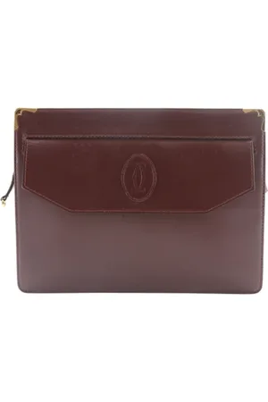 Cartier Pre-owned, Kobieta, Czerwony, ONE SIZE, Skóra, Pre-owned Leather clutches