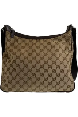 Gucci Pre-owned, Kobieta, Beżowy, ONE SIZE, Pre-owned Canvas crossbody-bags