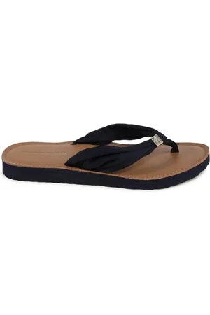 Tommy Hilfiger Buty, Kobieta, Niebieski, 39 EU, Eko-bawełniane klapki