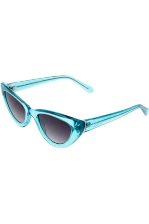 Guess Akcesoria, Kobieta, Niebieski, ONE SIZE, Niebieskie Okulary Przeciwsłoneczne Cat Eye