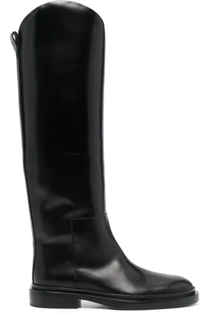 Jil Sander Buty, Kobieta, Czarny, 36 EU, Czarne eleganckie wysokie kozaki dla kobiet