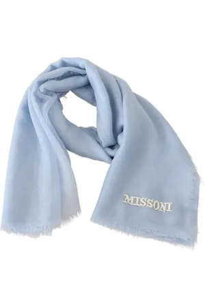 Missoni Akcesoria, Mężczyzna, Niebieski, ONE SIZE, Kaszmir, Scarves