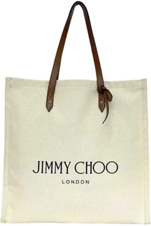 Jimmy Choo Pre-owned, Kobieta, Beżowy, ONE SIZE, Pre-owned Canvas totes