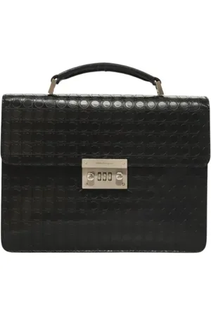 Salvatore Ferragamo Pre-owned, Kobieta, Czarny, ONE SIZE, Skóra, Pre-owned Skórzane torebki