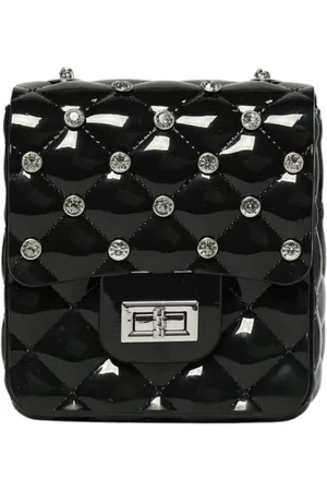 MONNALISA Torebki, Kobieta, Czarny, ONE SIZE, Różowa Pikowana Torba Duffel