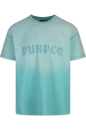 Purple Brand Koszulki, Mężczyzna, Niebieski, S, Niebieska Bawełniana Męska Koszula Modowa