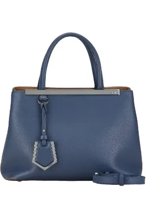 Fendi Pre-owned, Kobieta, Niebieski, ONE SIZE, Skóra, Pre-owned Skórzane torebki