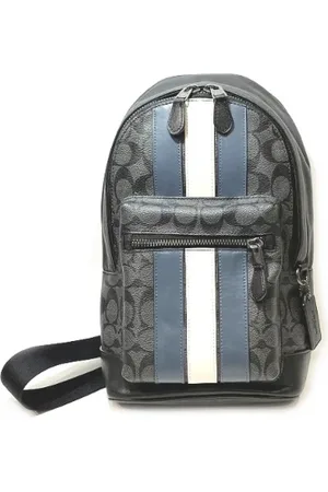 Coach Pre-owned, Mężczyzna, Szary, ONE SIZE, Skóra, Pre-owned Canvas crossbody-bags