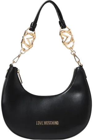 Moschino Torebki, Kobieta, Czarny, ONE SIZE, Torba na ramię z łańcuchem w kolorze czarnym