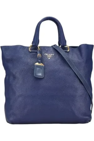 Prada Pre-owned, Kobieta, Niebieski, ONE SIZE, Skóra, Pre-owned Leather prada-bags